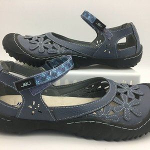 JBU Jambu Wildflower Blue Vegan Mary Jane Shoes 9M